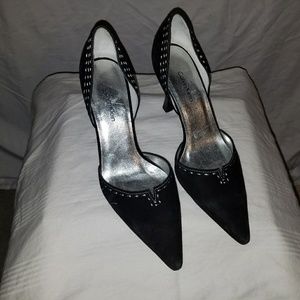 Calvin Klien black suede heels.